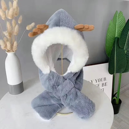 Soft Fleece Beanie Scarf Set for Winter - Befez