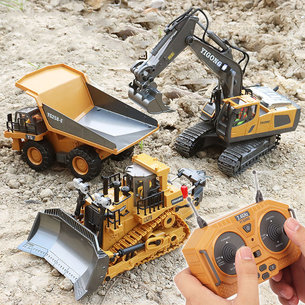 Remote Control Truck - 2 in 1 Stunt Excavator