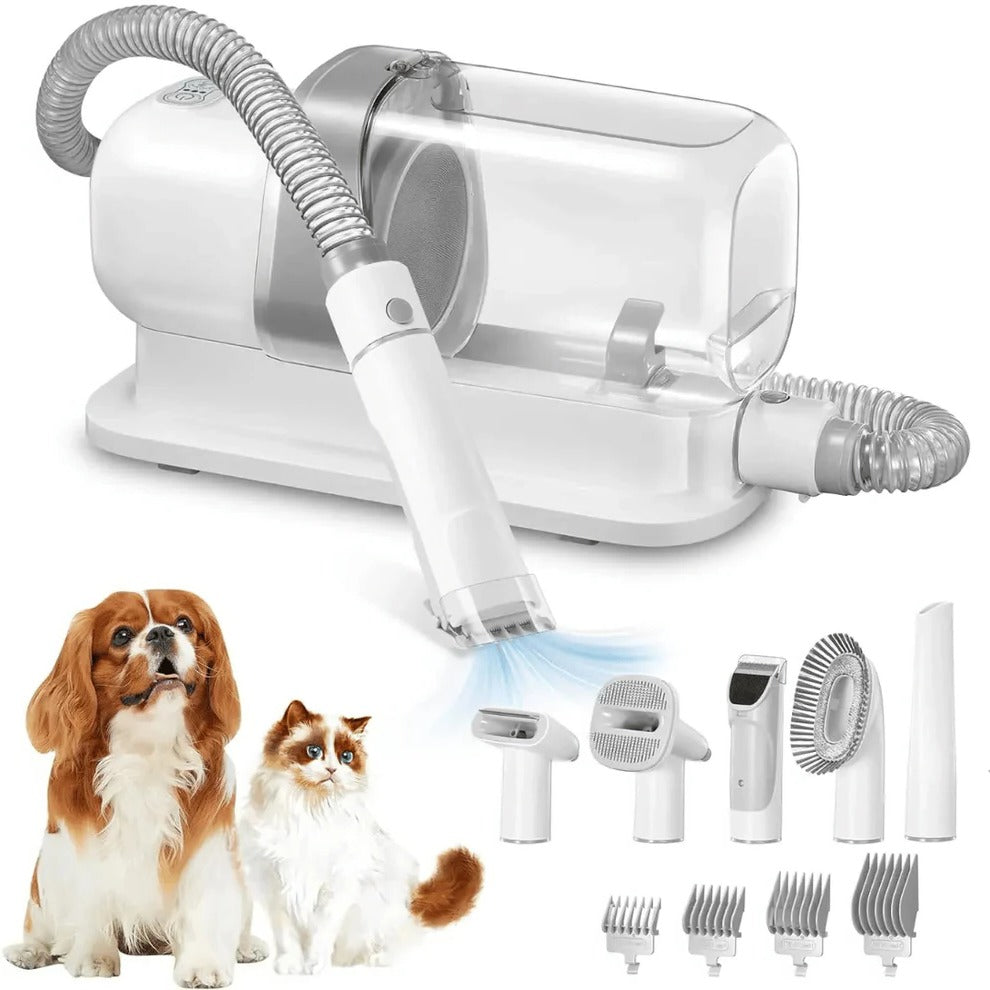 Quiet Pet Grooming Kit with Clippers and Large Vacuum