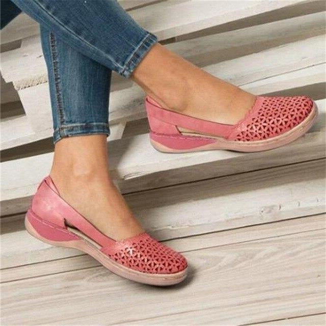 Comfortable Women Flat Shoes for Sensitive Feet
