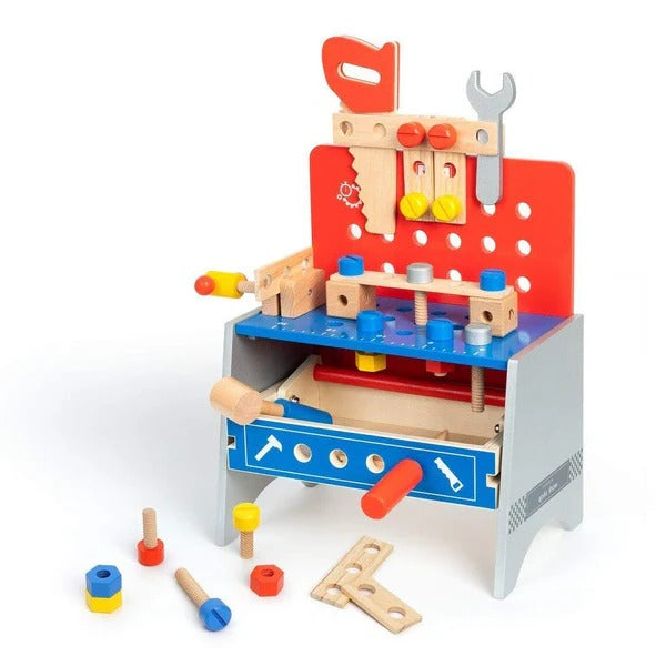 Deluxe Childrens Play Real Tool Workbench Set