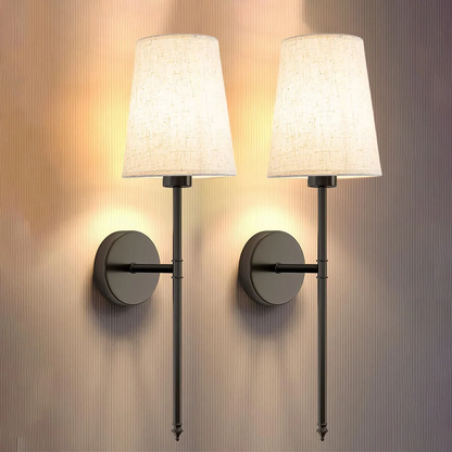 Soft Textile LED Wall Lamp Set with Free Bulbs