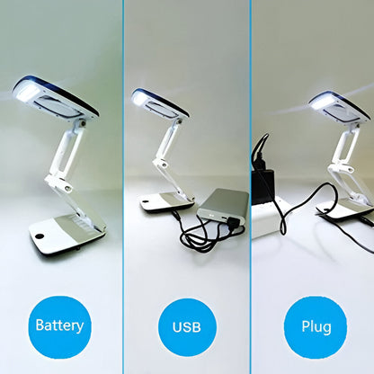 Large LED Floor Magnifier Lamp