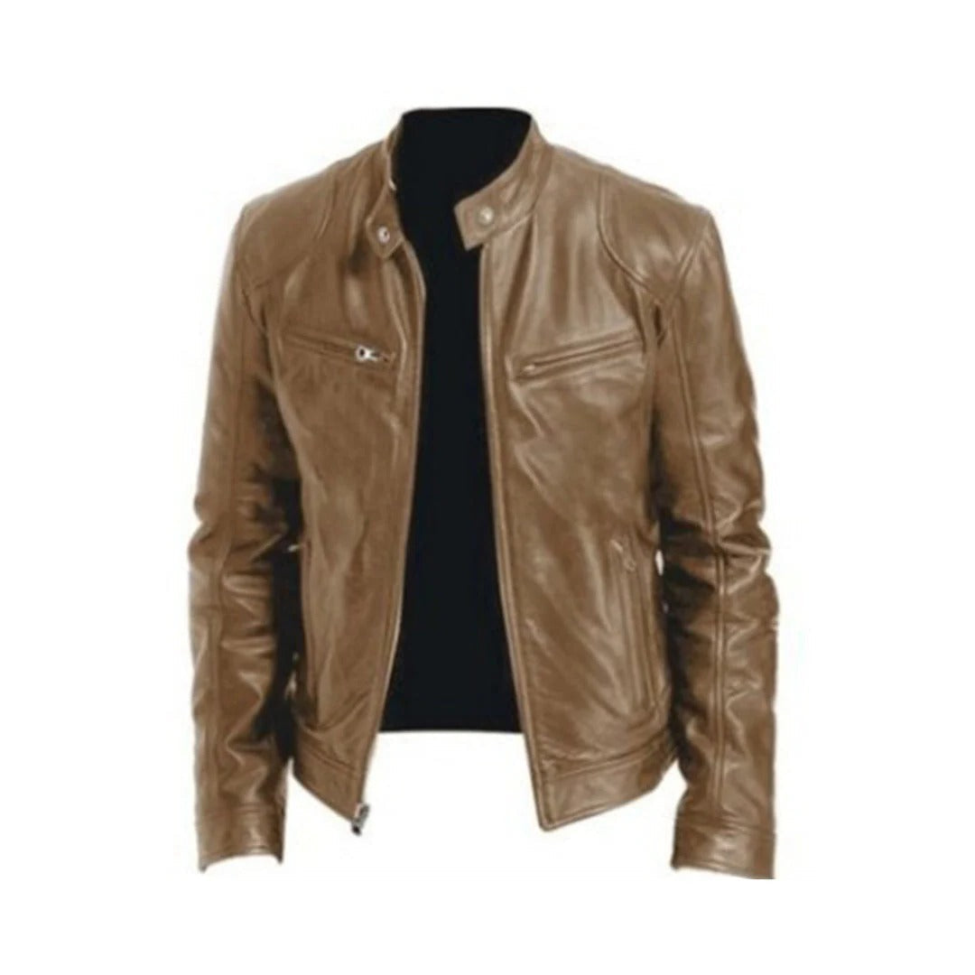 Classic Brown Biker Jacket