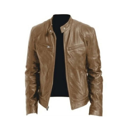 Classic Brown Biker Jacket