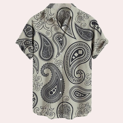 Relaxed Fit Mens Short Sleeve Casual Shirt