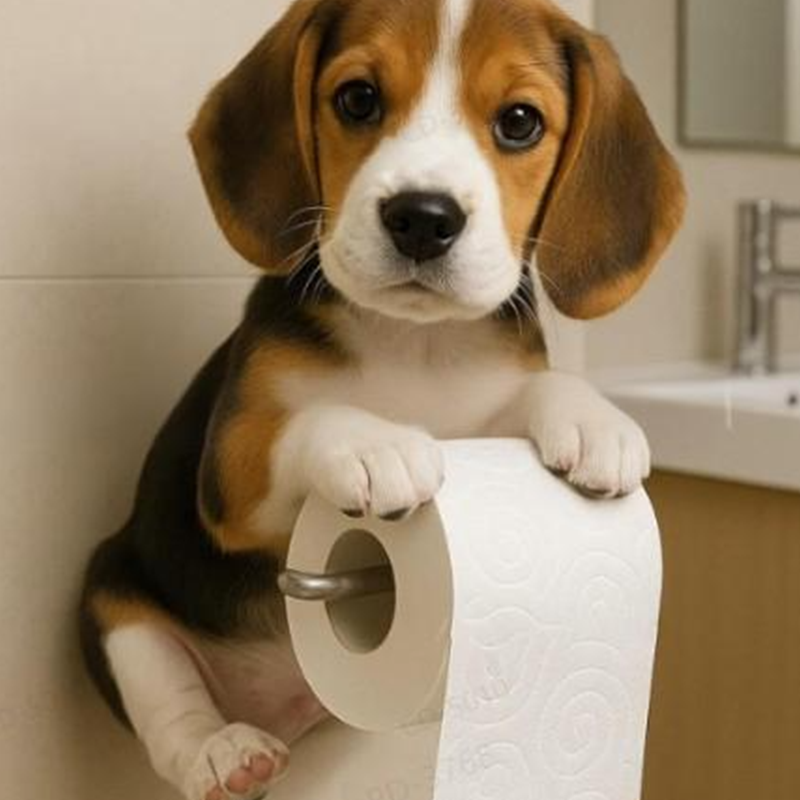 Fun Dog Bathroom Tissue Holder - Befez