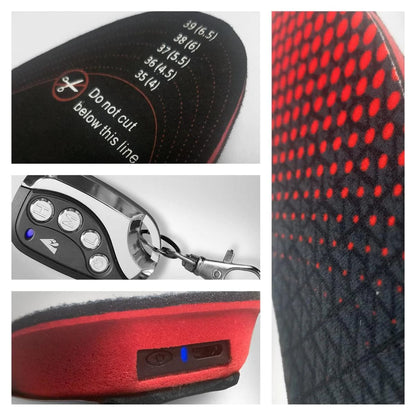 Warm Rechargeable Heated Insoles for Cold Feet