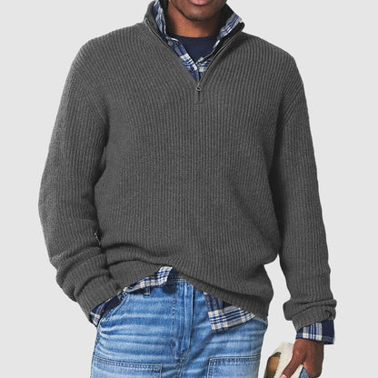 Classic Office Zip Up Sweater - Befez