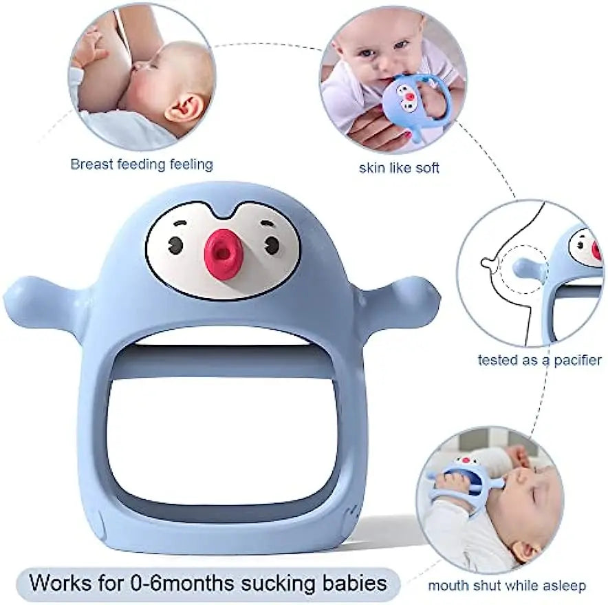 Soft Silicone Baby Teether Ring
