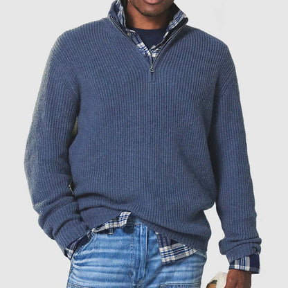 Classic Office Zip Up Sweater