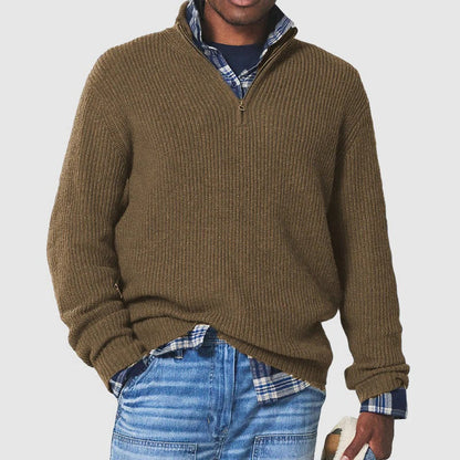 Classic Office Zip Up Sweater