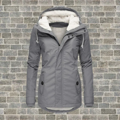 Fitted Hooded Cotton Jacket