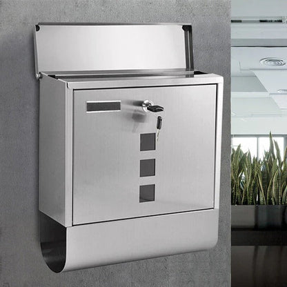 Secure Outdoor Wall Mount Metal Post Mailbox