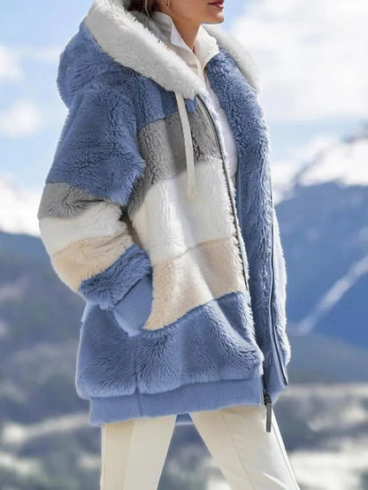 Warm Reversible Sheep Wool Filled Jacket