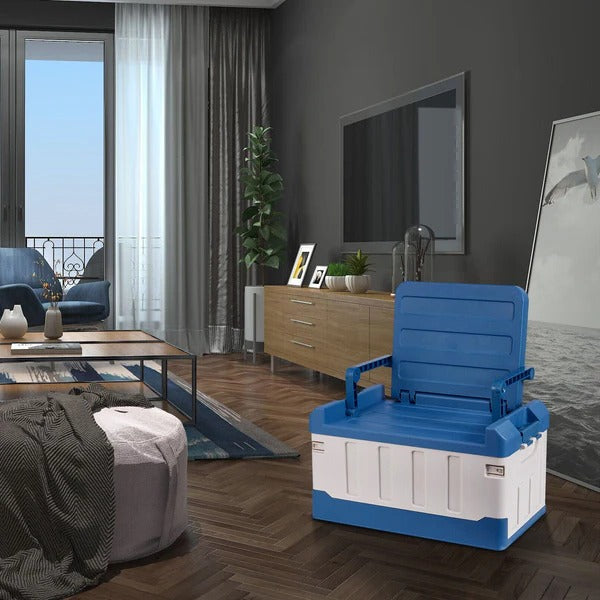 Large Folding Storage Ottoman Bench Container