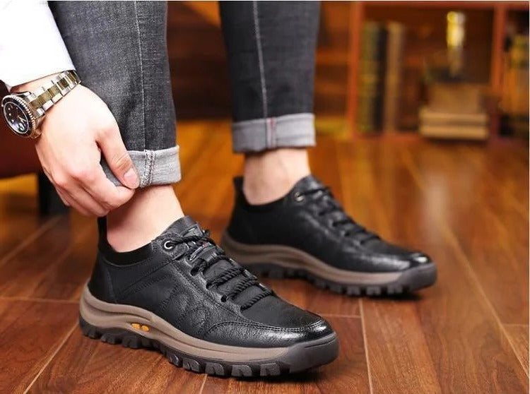 Comfortable Men's Air Mesh Walking Shoes with Arch Support