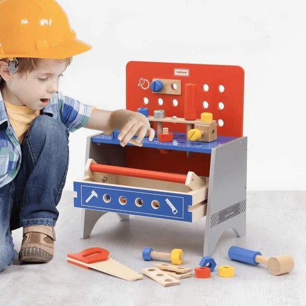 Deluxe Childrens Play Real Tool Workbench Set - Befez