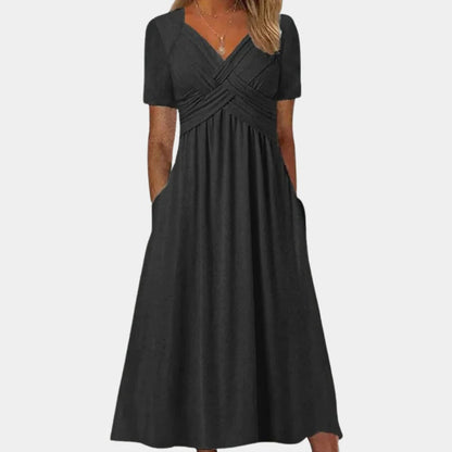 Women's V-Neck Sundress for Summer - Befez
