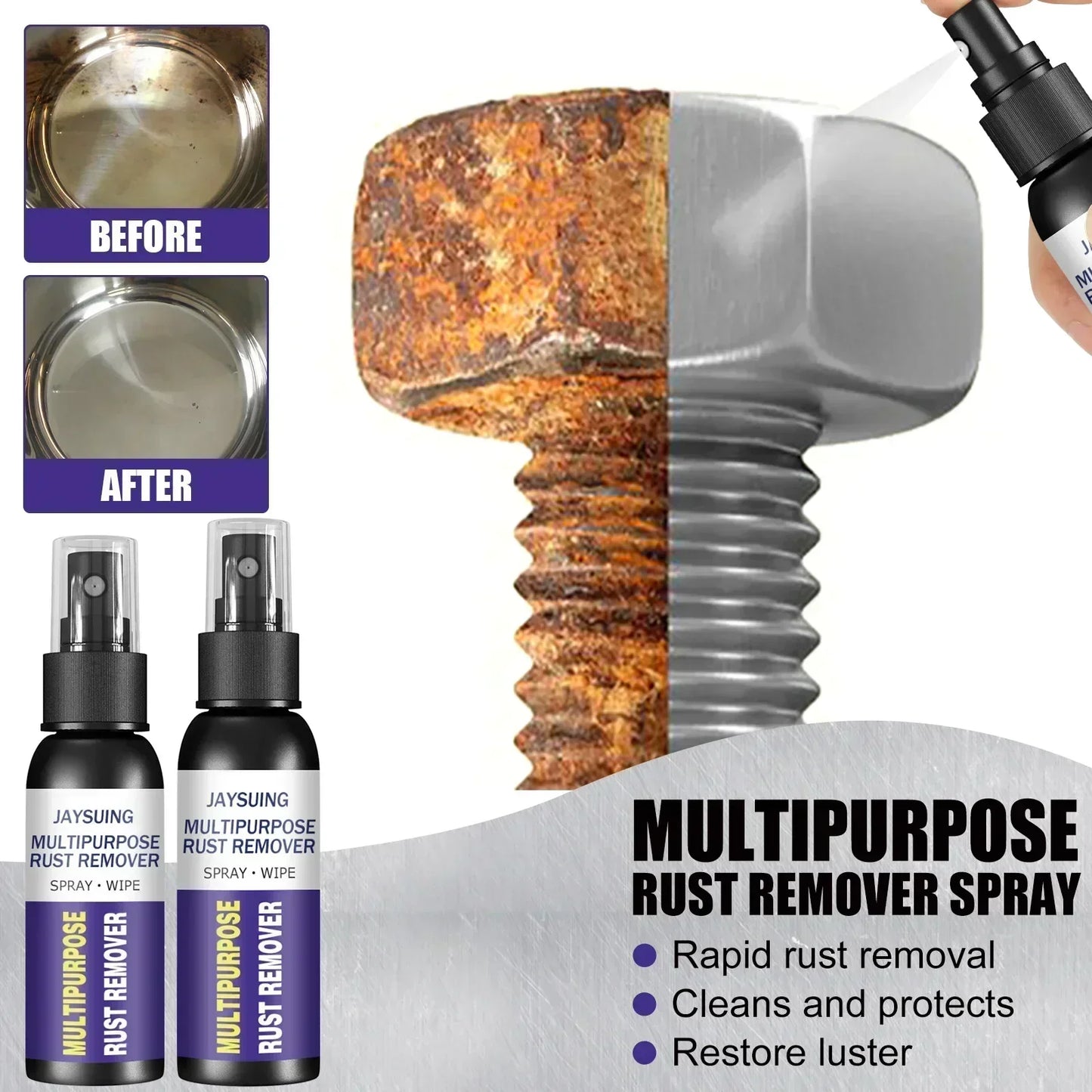 Rust Fighter Spray, Restores Car Metal Parts