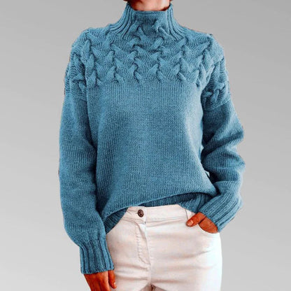 Cozy Women's Crew Neck Pullover Sweater