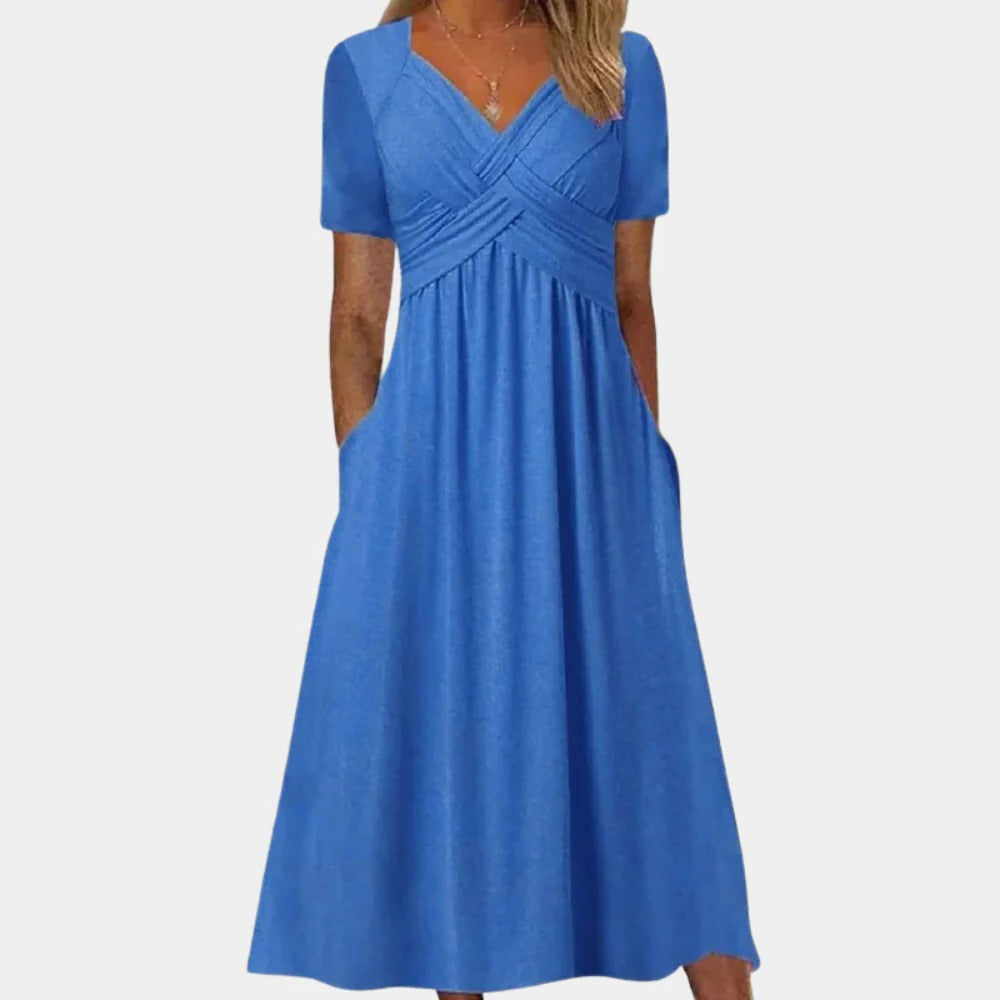 Women's V-Neck Sundress for Summer