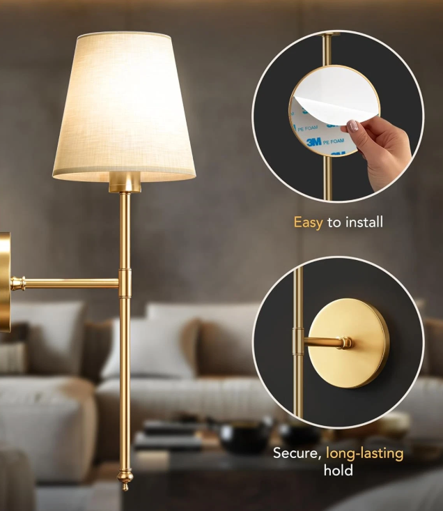 Cordless LED Wall Light Fixture
