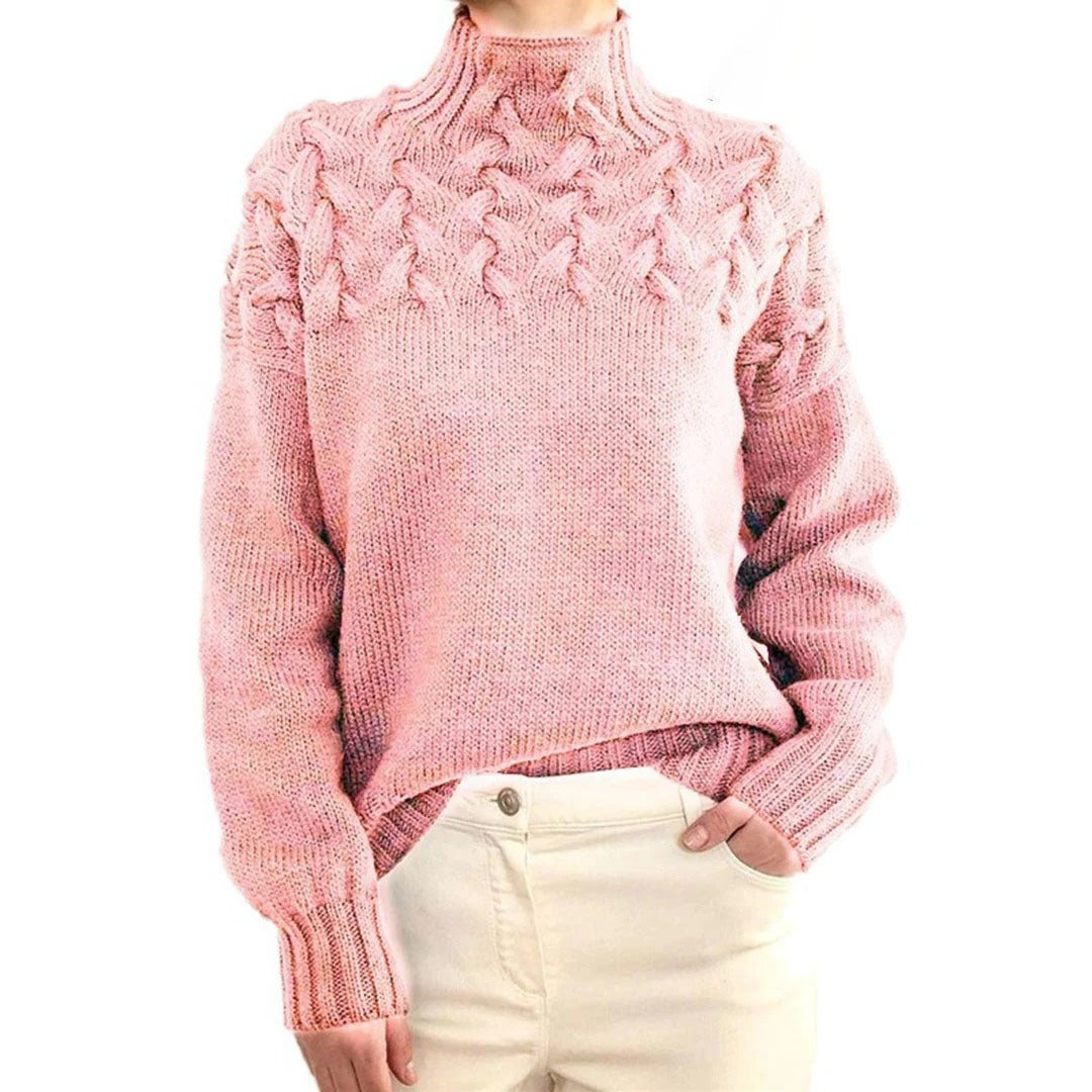 Cozy Women's Crew Neck Pullover Sweater