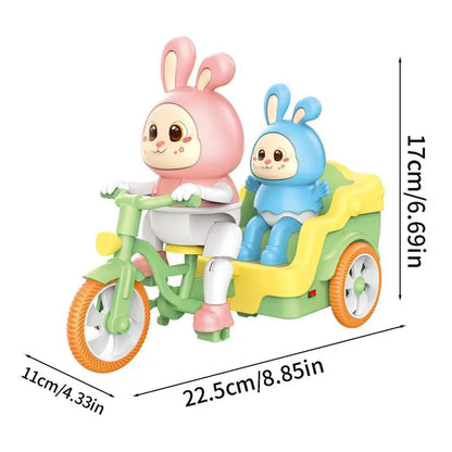 Colorful Rabbit Cycle Toy with Cart