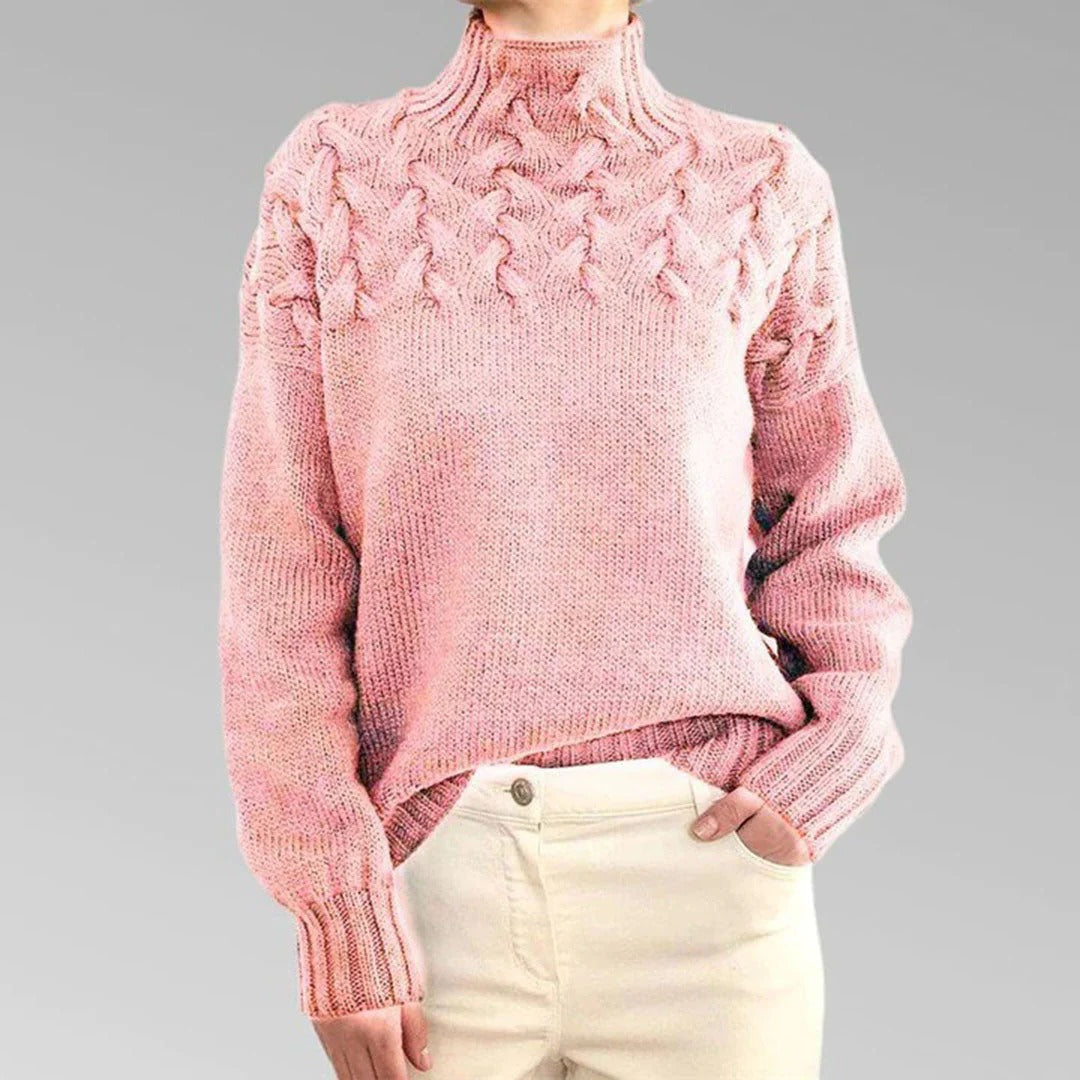Cozy Women's Crew Neck Pullover Sweater