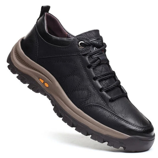 Comfortable Men's Leather Walking Shoes - Befez