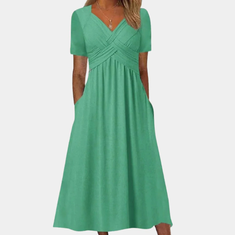 Women's V-Neck Sundress for Summer
