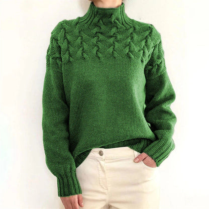Cozy Women's Crew Neck Pullover Sweater