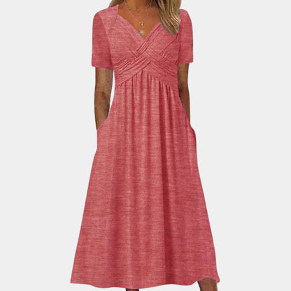 Women's V-Neck Sundress for Summer