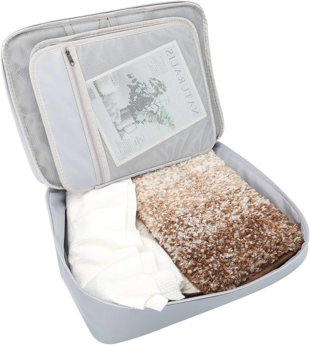 Secure File Bag with Zipper Pocket Organizer