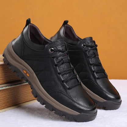 Comfortable Men's Leather Walking Shoes