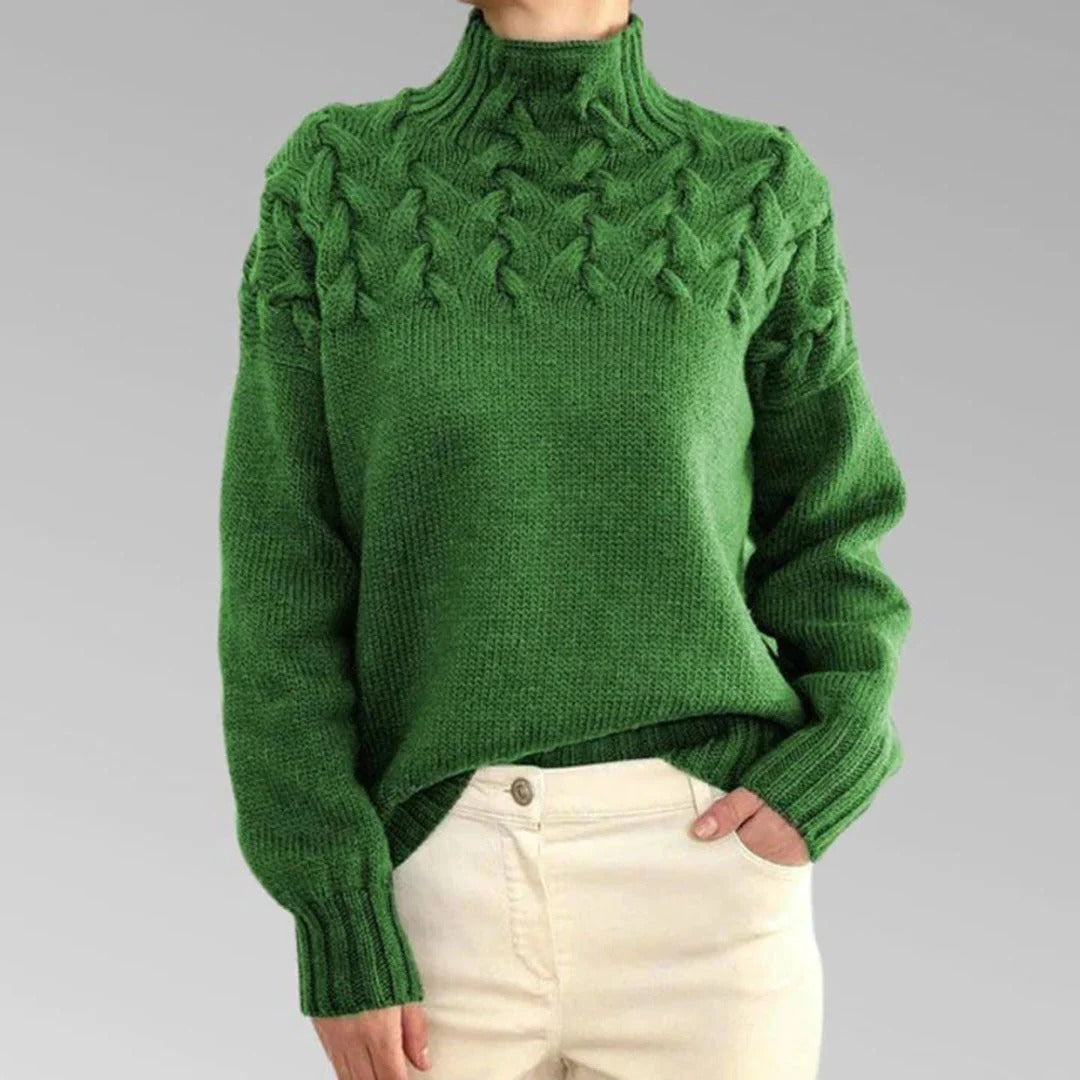 Cozy Women's Crew Neck Pullover Sweater
