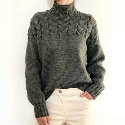 Cozy Women's Crew Neck Pullover Sweater