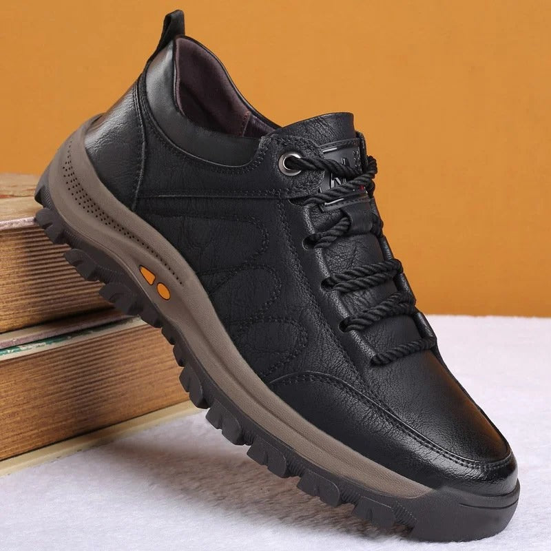 Comfortable Men's Leather Walking Shoes