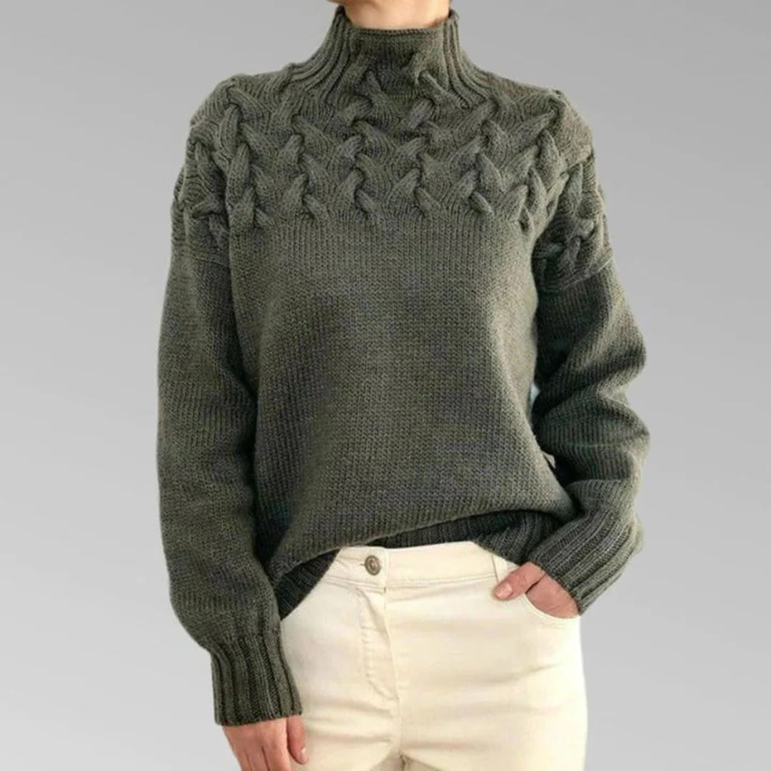 Cozy Women's Crew Neck Pullover Sweater
