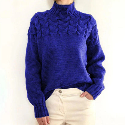 Cozy Women's Crew Neck Pullover Sweater
