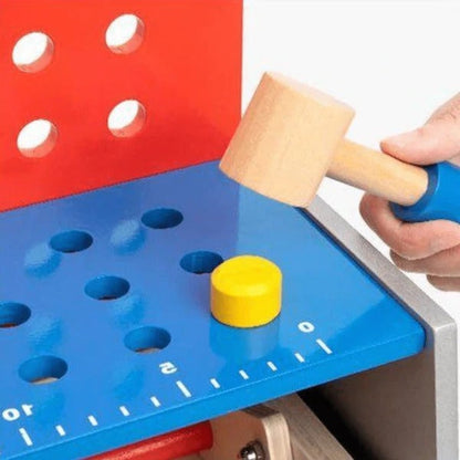 Deluxe Childrens Play Real Tool Workbench Set
