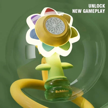 Colorful Kids Bubble Flower Gun