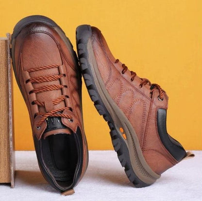Comfortable Men's Leather Walking Shoes