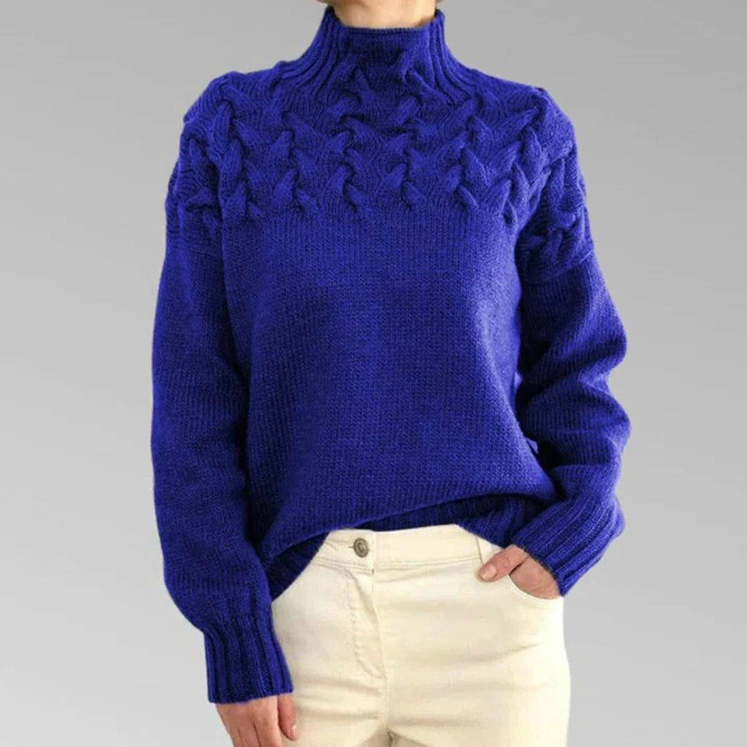 Cozy Women's Crew Neck Pullover Sweater