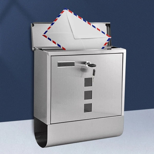 Secure Outdoor Wall Mount Metal Post Mailbox - Befez