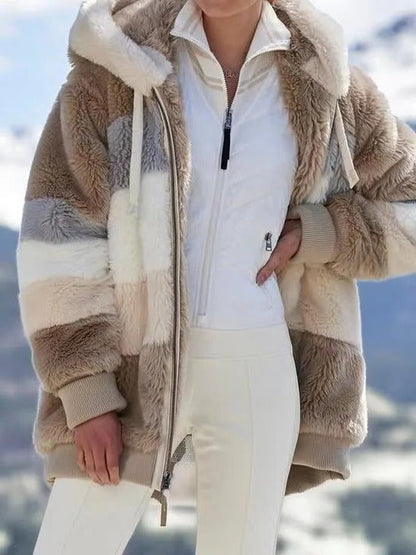 Warm Reversible Sheep Wool Filled Jacket - Befez