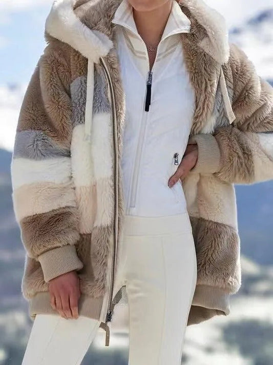 Warm Reversible Sheep Wool Filled Jacket - Befez