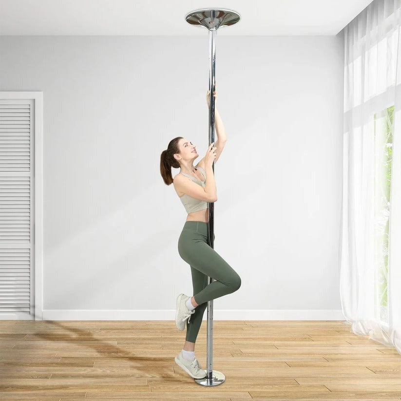 Compact Home Dance Exercise Spin Pole 1.7in