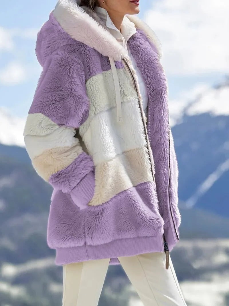 Warm Reversible Sheep Wool Filled Jacket
